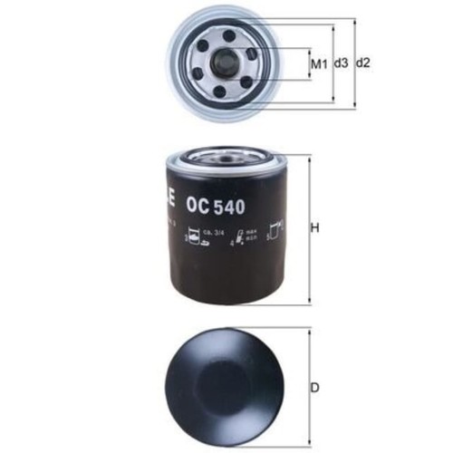 ölfilter mahle 540 für - Ölfilter,